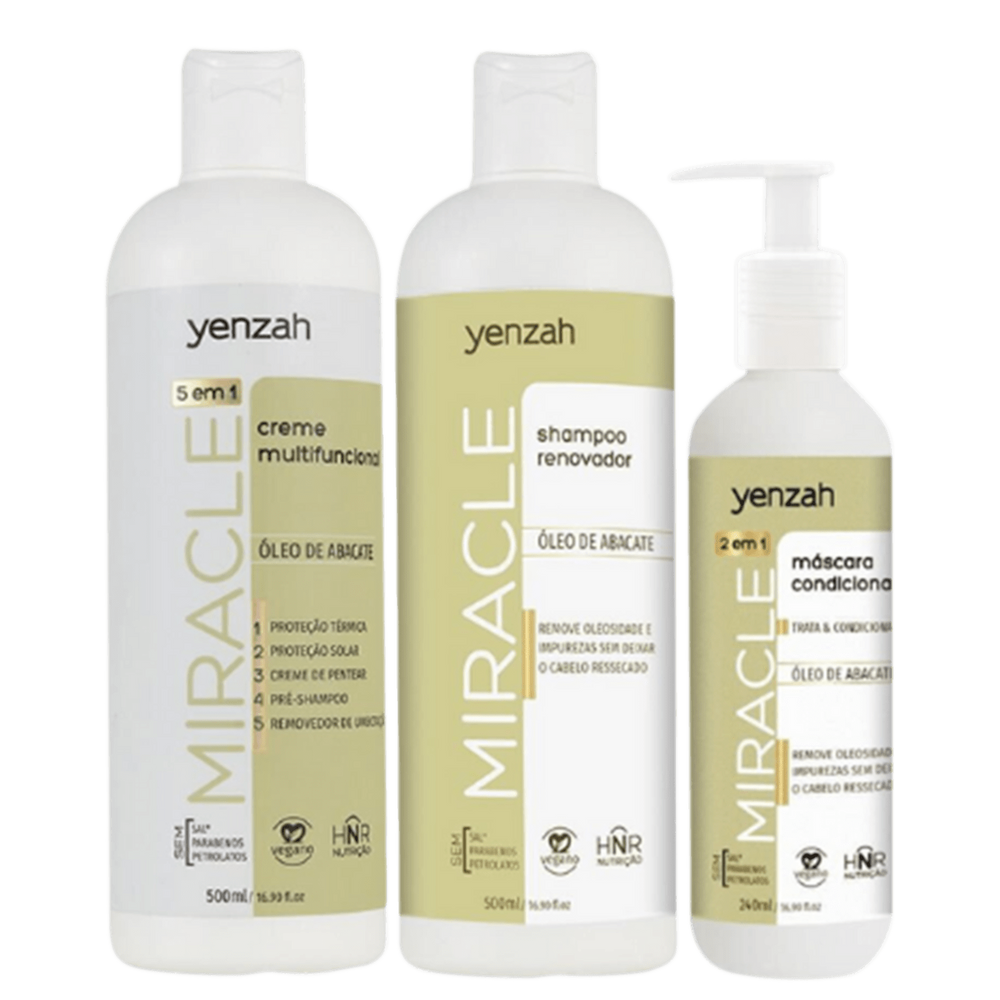 Kit Yenzah Miracle Shampoo & Máscara (2 Produtos)