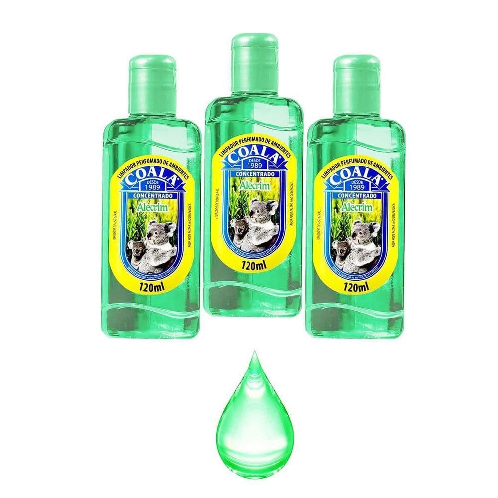 Limpador Perfumador Aromatizante Coala Alecrim Kit 3