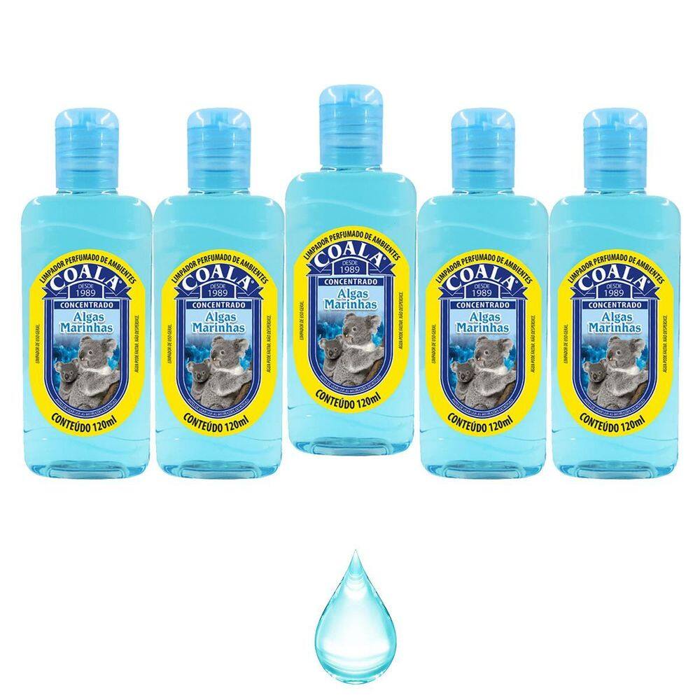 Limpador Perfumador Aromatizante Algas Marinhas Kit 5