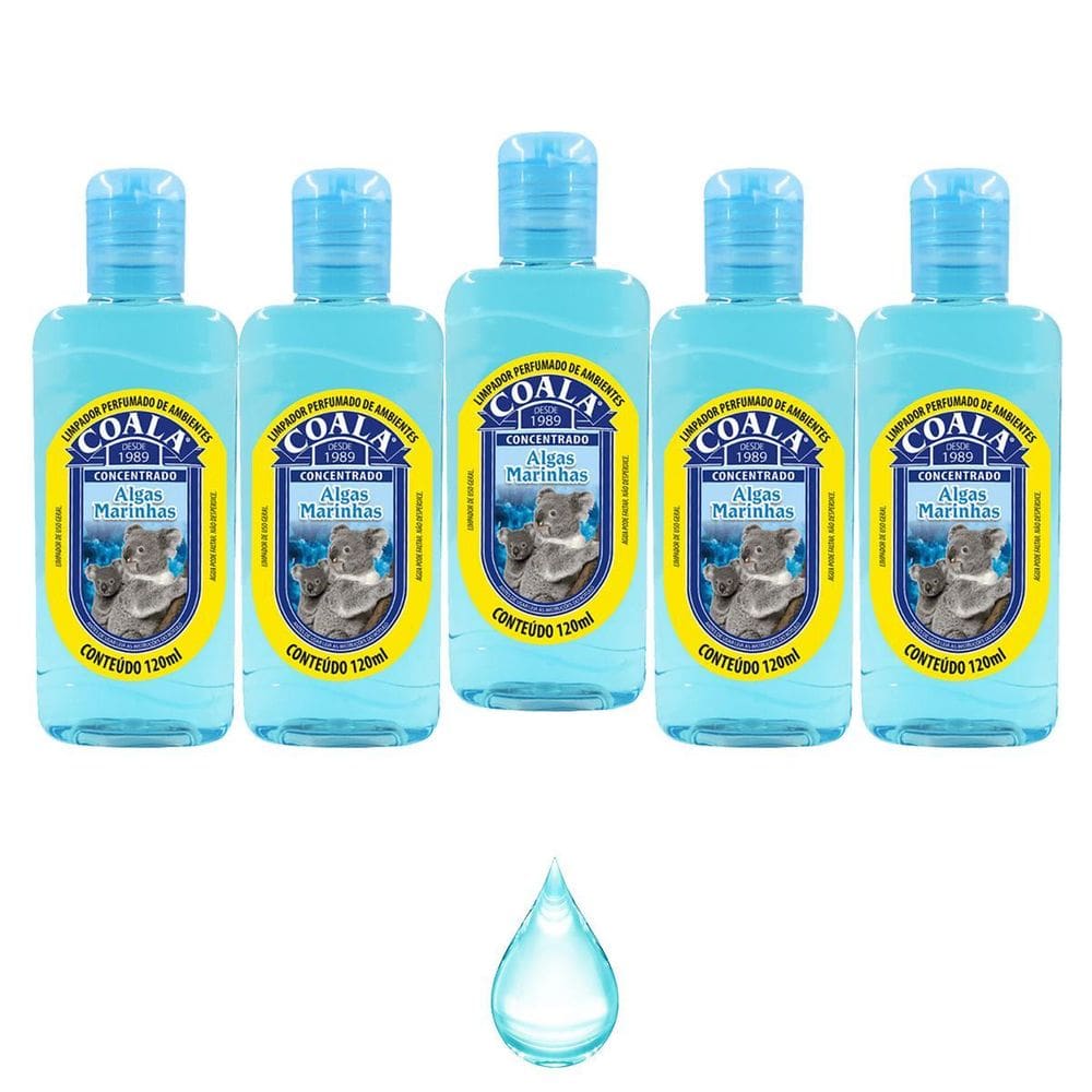 Limpador Perfumador Aromatizante Algas Marinhas Kit 5