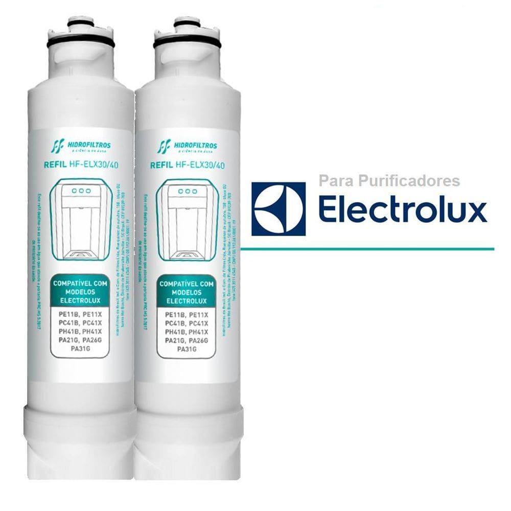 2 Refis Purificador Electrolux Pe11 Pc41 Ph41 Pa21 Pa26 Pa31