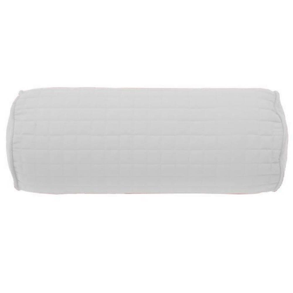 Almofada Rolinho Pastilha Plaza Com Enchimento Lavive Branco