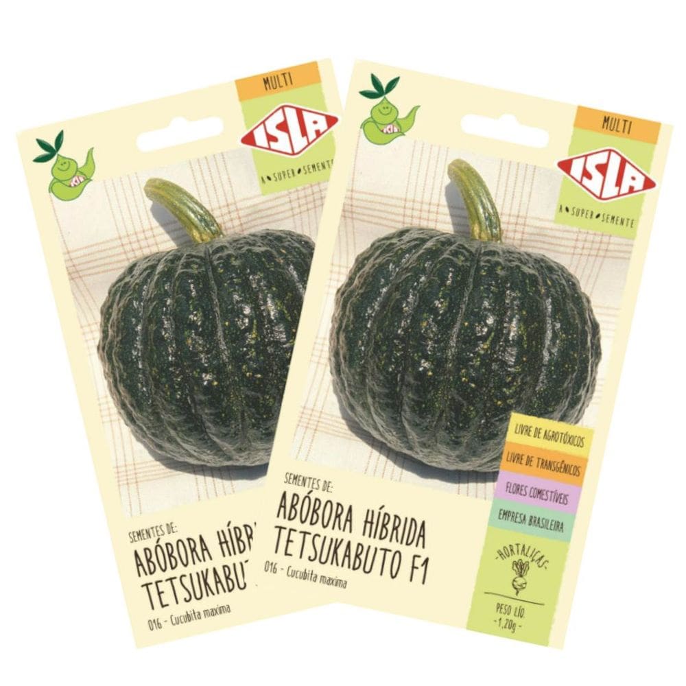 2X Sementes de Abóbora Hibrida Tetsukabuto ISLA
