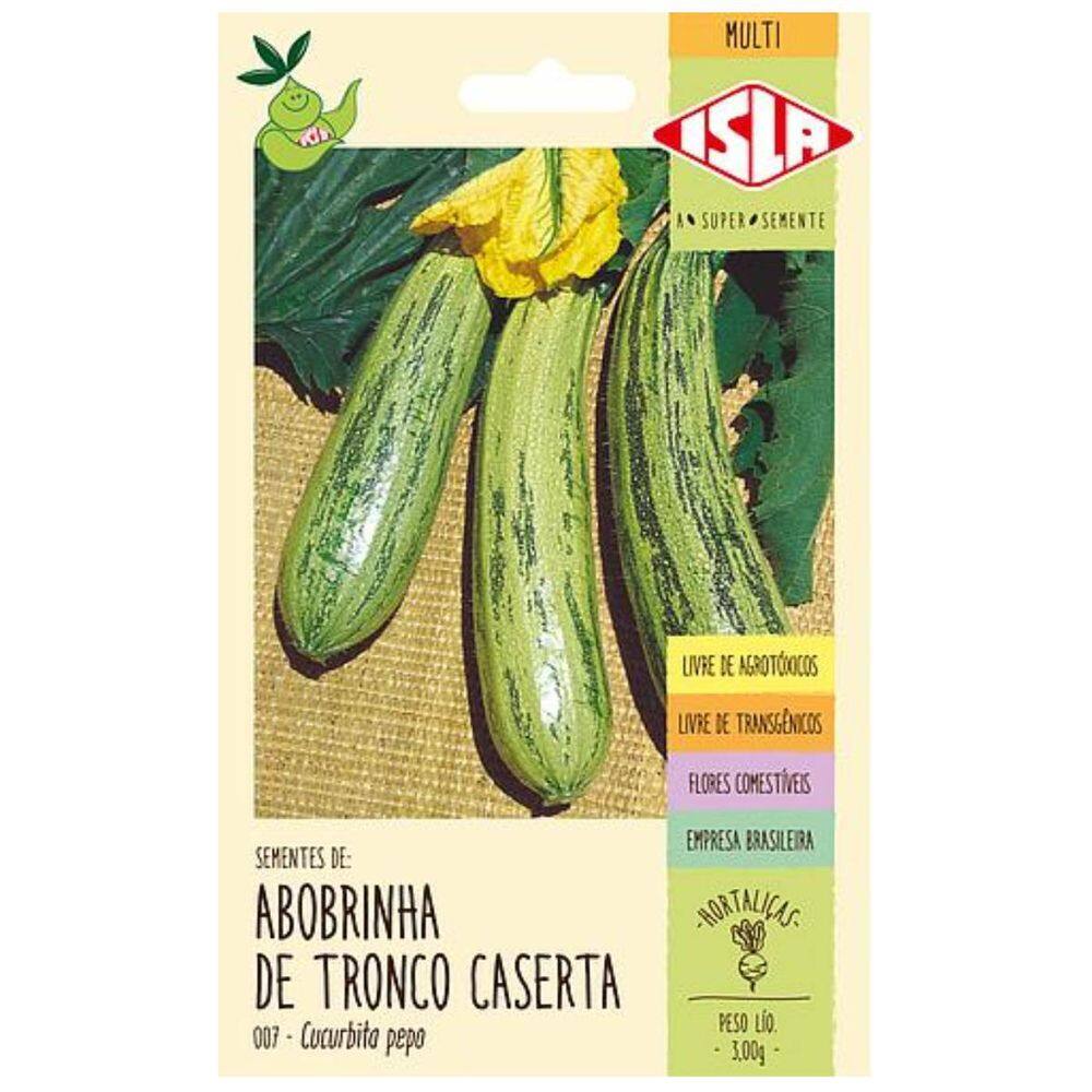 Sementes de Abobrinha de Tronco Caserta ISLA