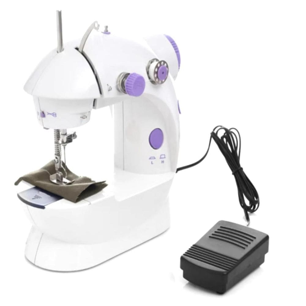Mini Máquina Costura Portátil Bivolt Recarregável