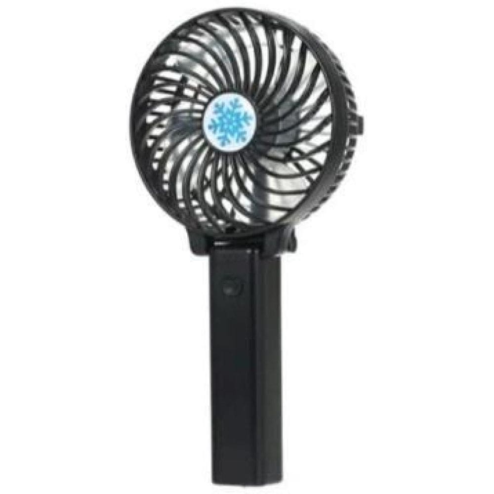 Mini Ventilador Handy Portátil Mão Usb Recarregável Preto