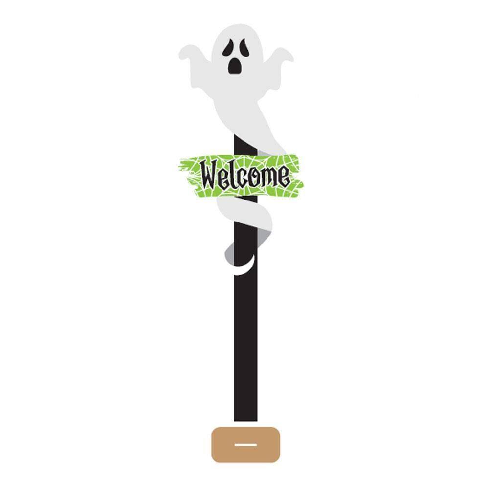 Enfeite Placa Jardim Fantasma Welcome Festa Halloween