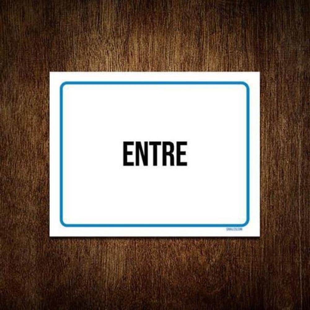 Kit 5 Placas Ambiente Sinalização Setor Entre
