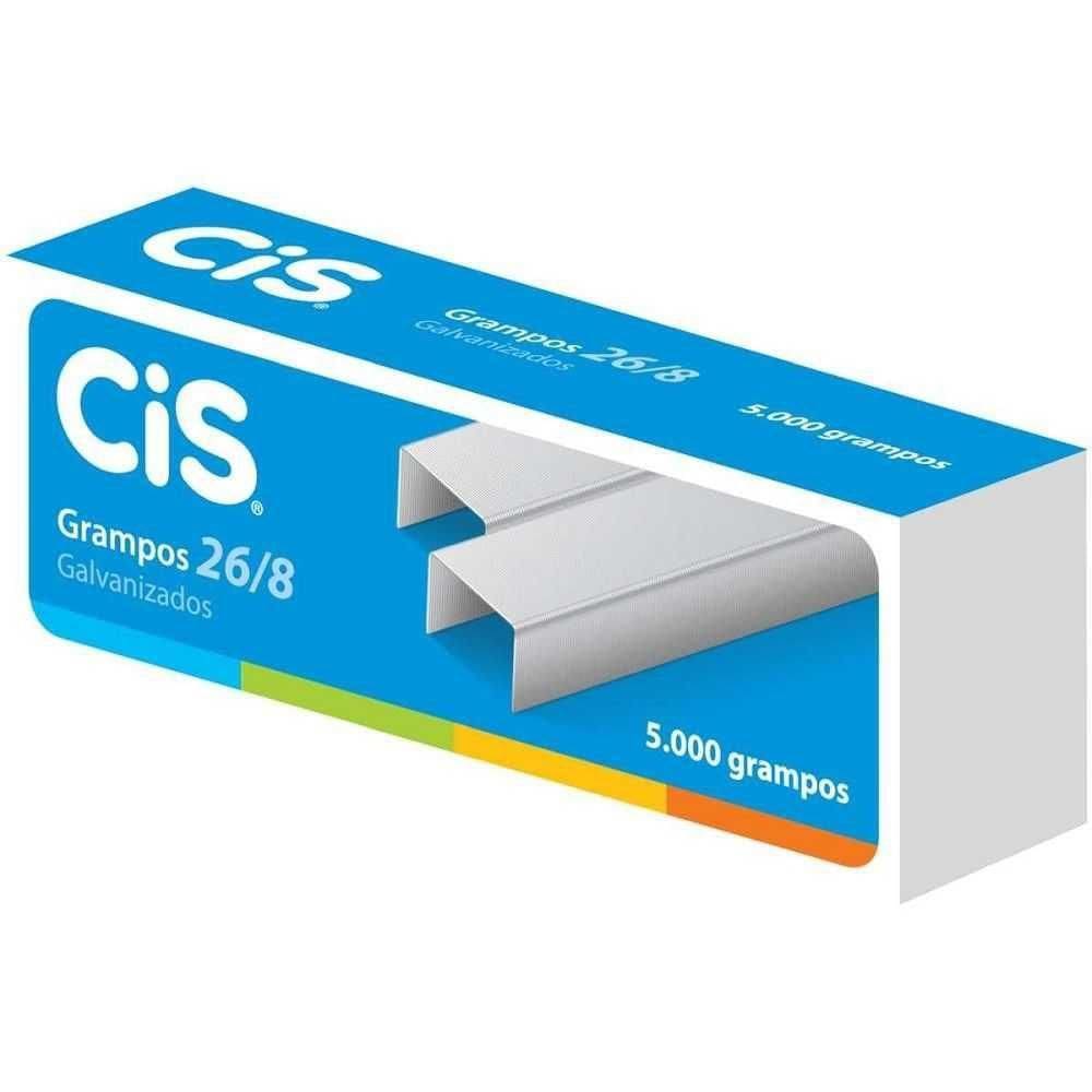 Grampo Galvanizado 26/8 5000 Grampos - Cis