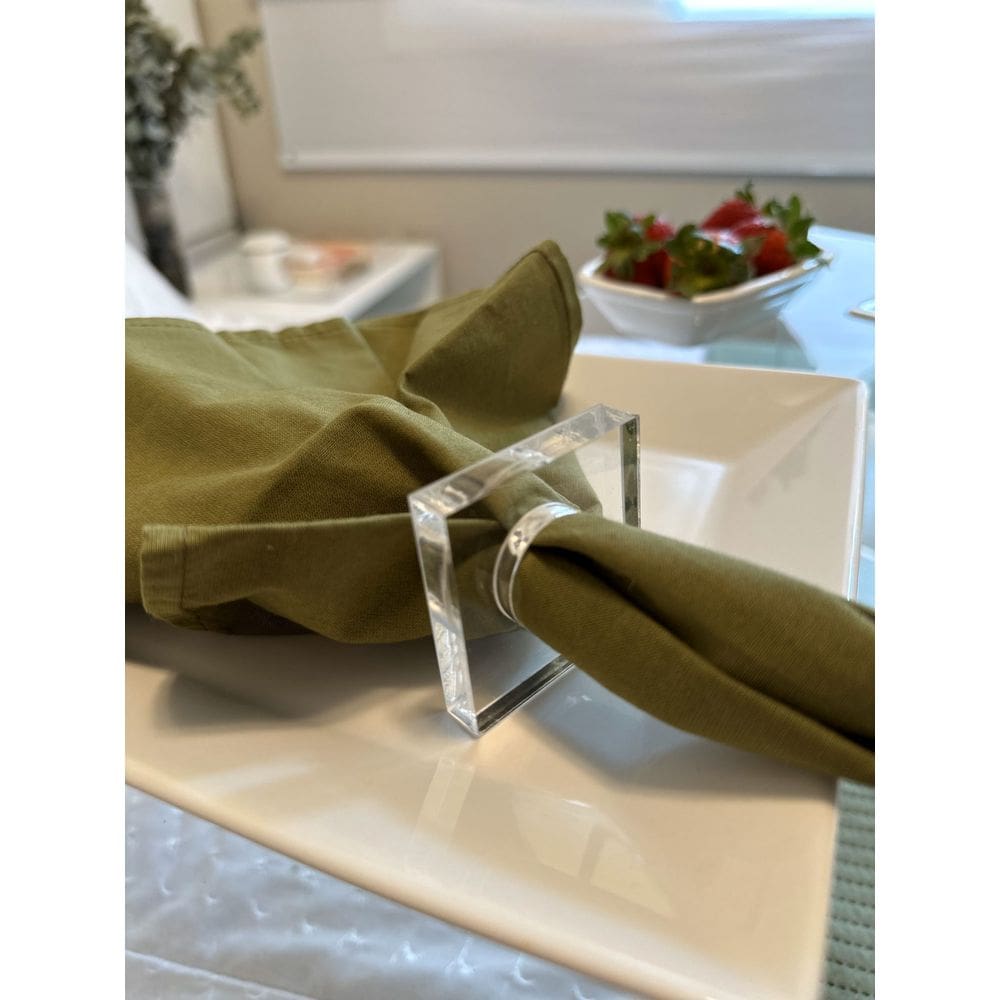 Conjunto Kit Argolas para Guardanapos em Acrílico - KIT 6 PEÇAS