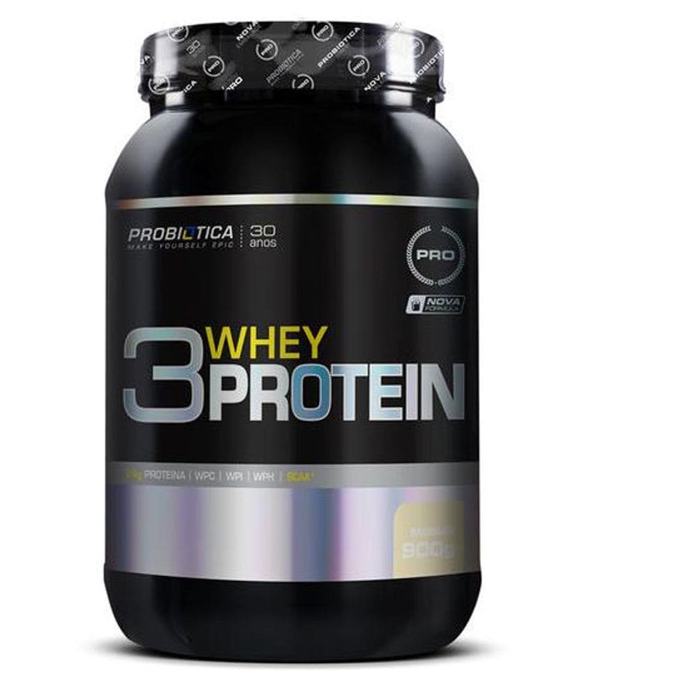 Whey Protein 3W 900g Baunilha Probiotica