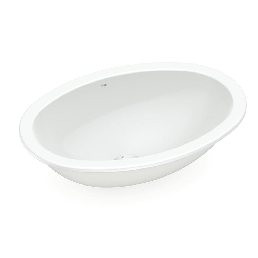 Cuba de Embutir Oval 49x32,5cm Branco Celite