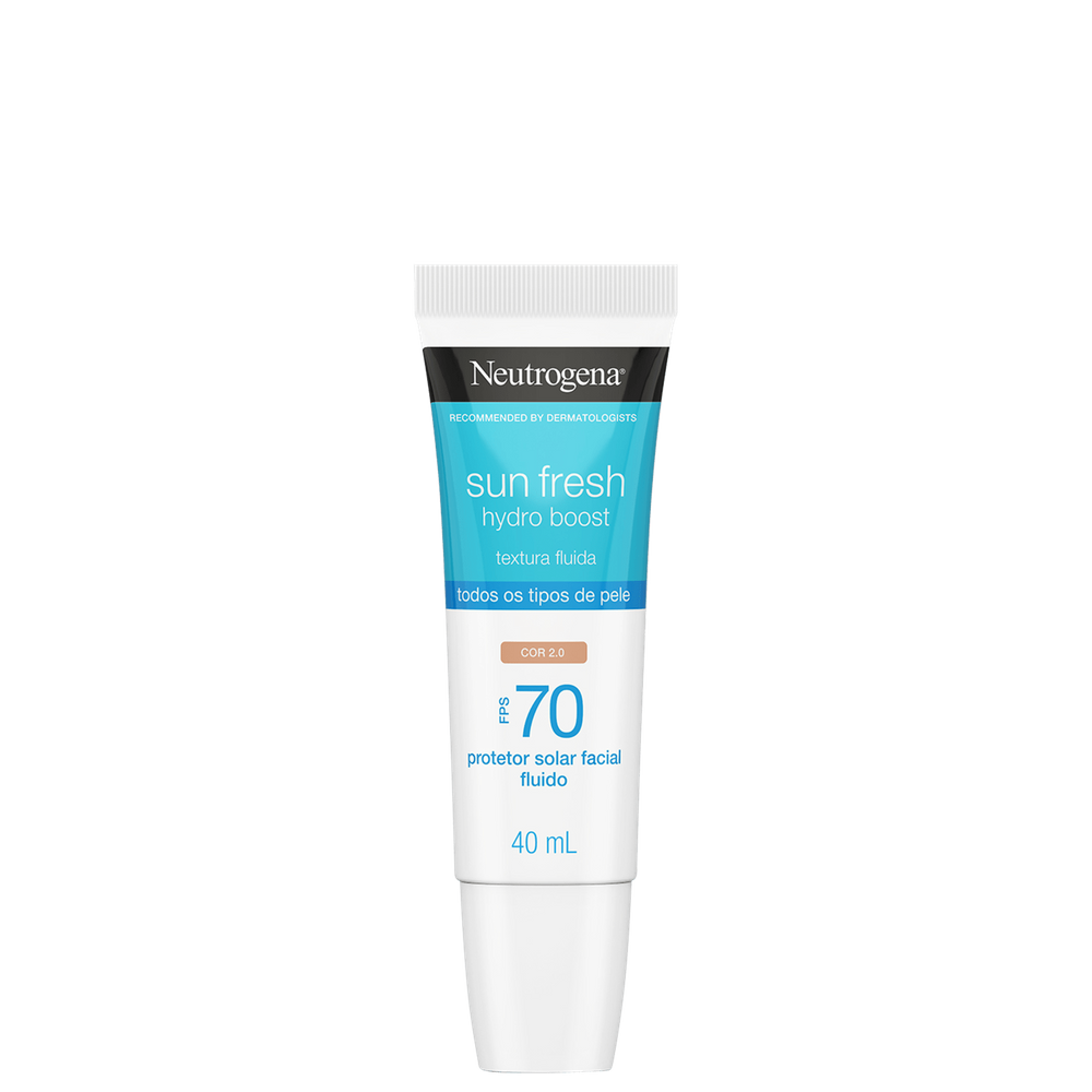 Neutrogena Sun Fresh Hydro Boost FPS70 Cor 2.0 - Protetor Solar Facial com Cor 40ml