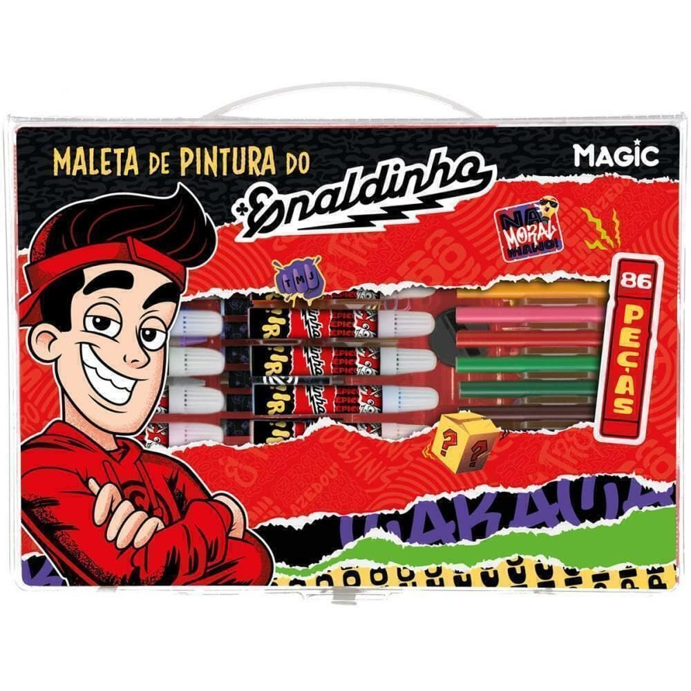 Maleta Para Pintura Enaldinho 86 Peças - Magic Kids