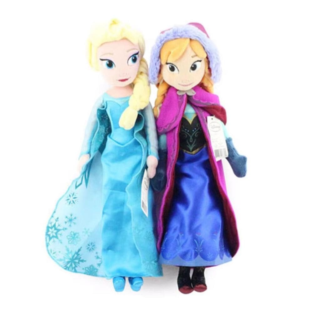 Boneca Anna E Elsa Frozen Pelúcia De 40 Cm Filme Da Disney