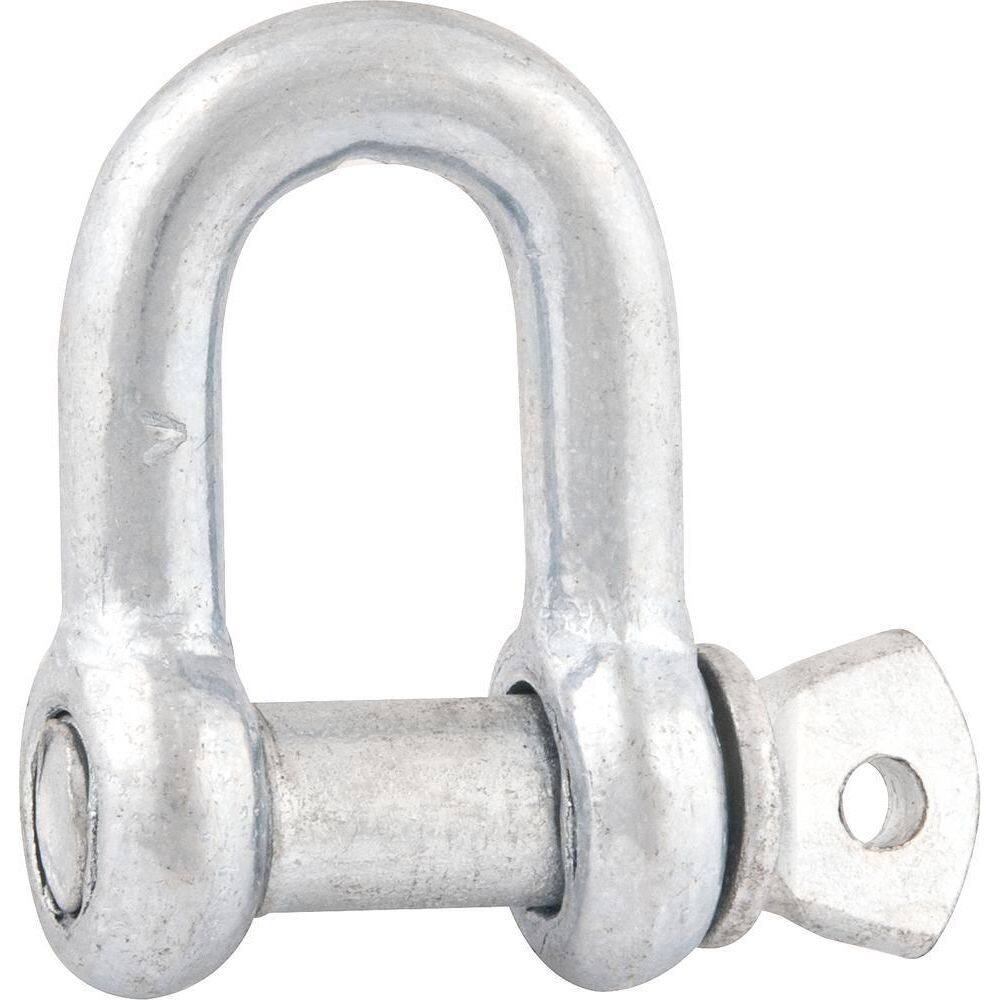 Manilha Para Cabo De Aço 3/8 Reta Leve Pino Reforçado Galva
