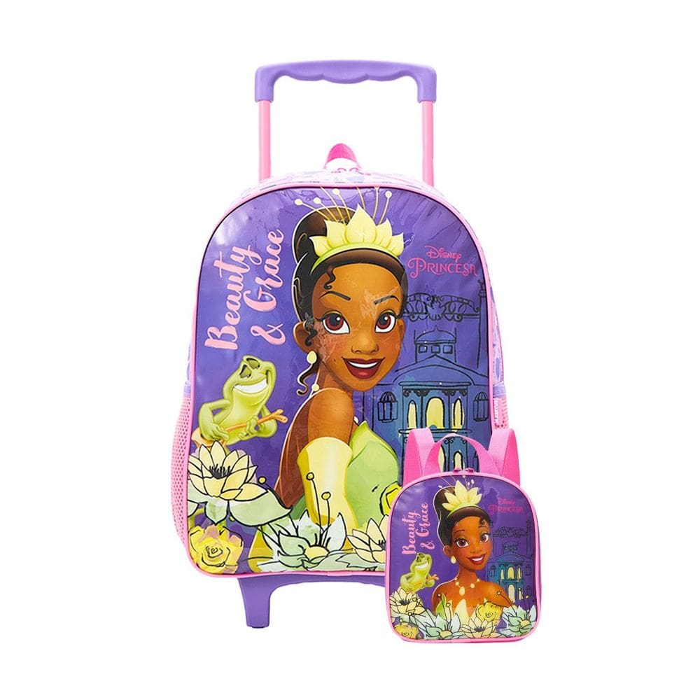 Kit Escolar Mochila Rodas+ Lancheira Térmica Tiana