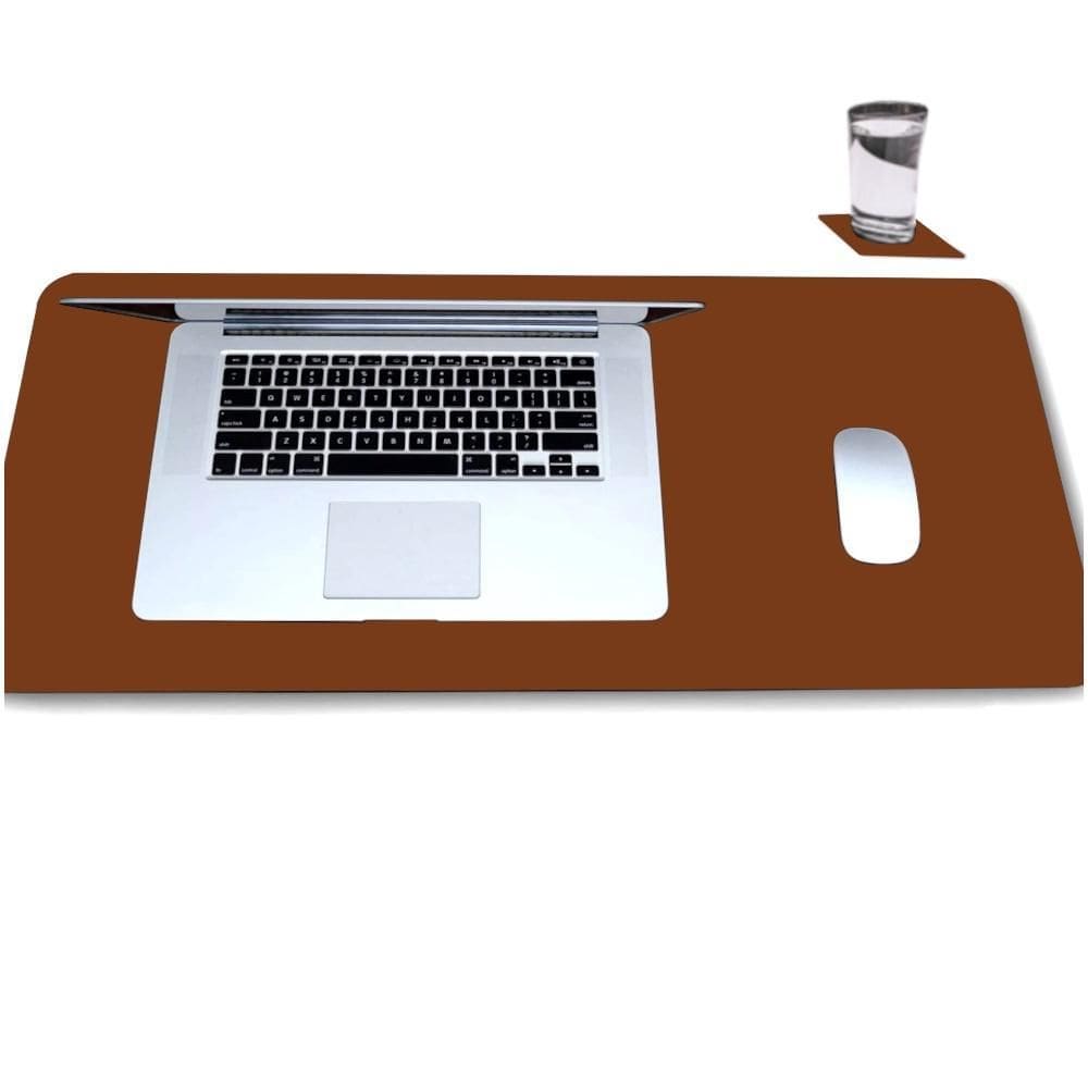 Desk Pad 180X30 Computador Notebook Em Couro + Porta Copo