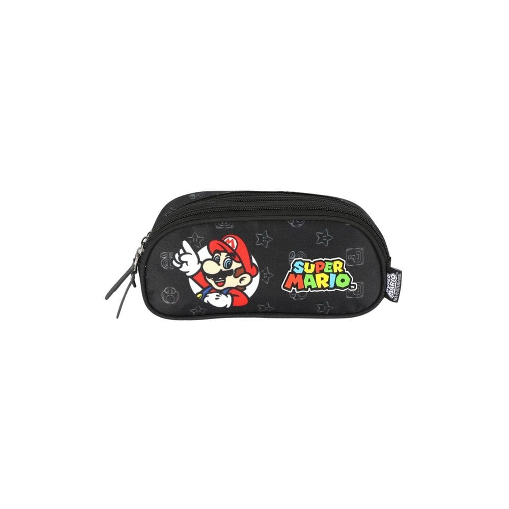 Estojo Escolar Juvenil Super Mario Et47573 - Preto