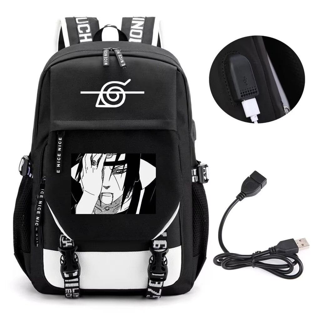 Mochila Huoying Naruto Uchiha Itachi lesionada em grande capacidade