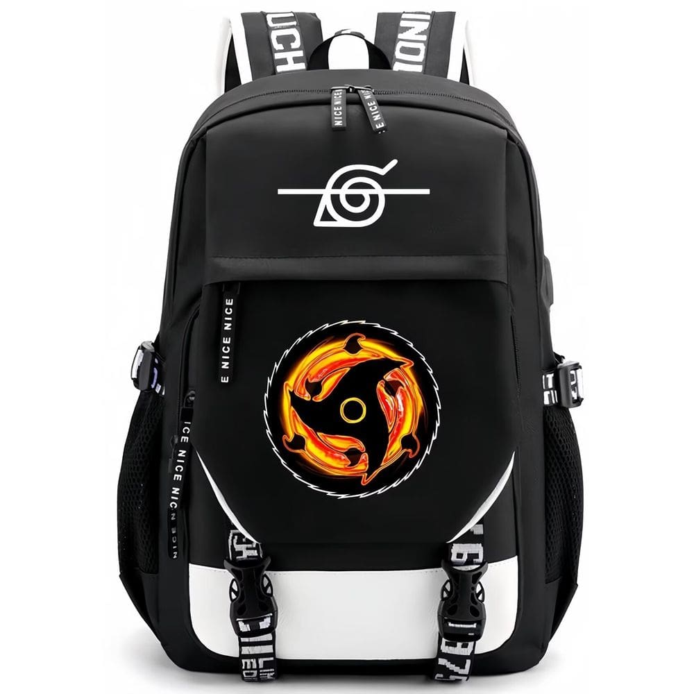 Mochila Huoying Naruto Flame Logo de grande capacidade