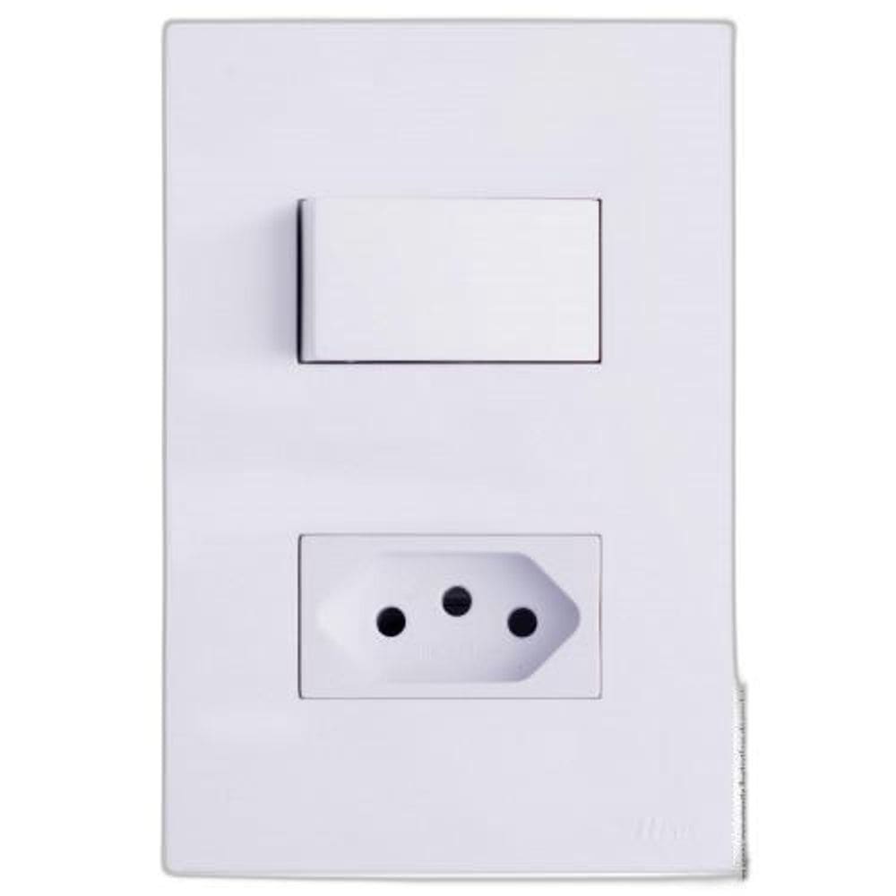 Conjunto Interruptor Simples 20A Separado 4X2 Brg11252-6Br
