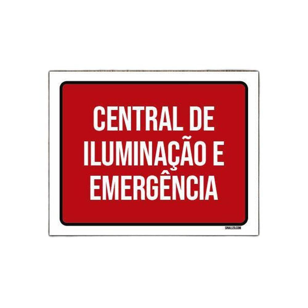 Placa Central De Iluminação E Emergência 18X23
