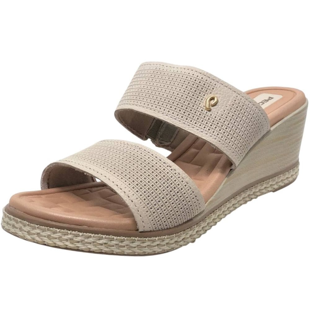 Tamanco Feminino Casual Anabela Medio Conforto Pegada