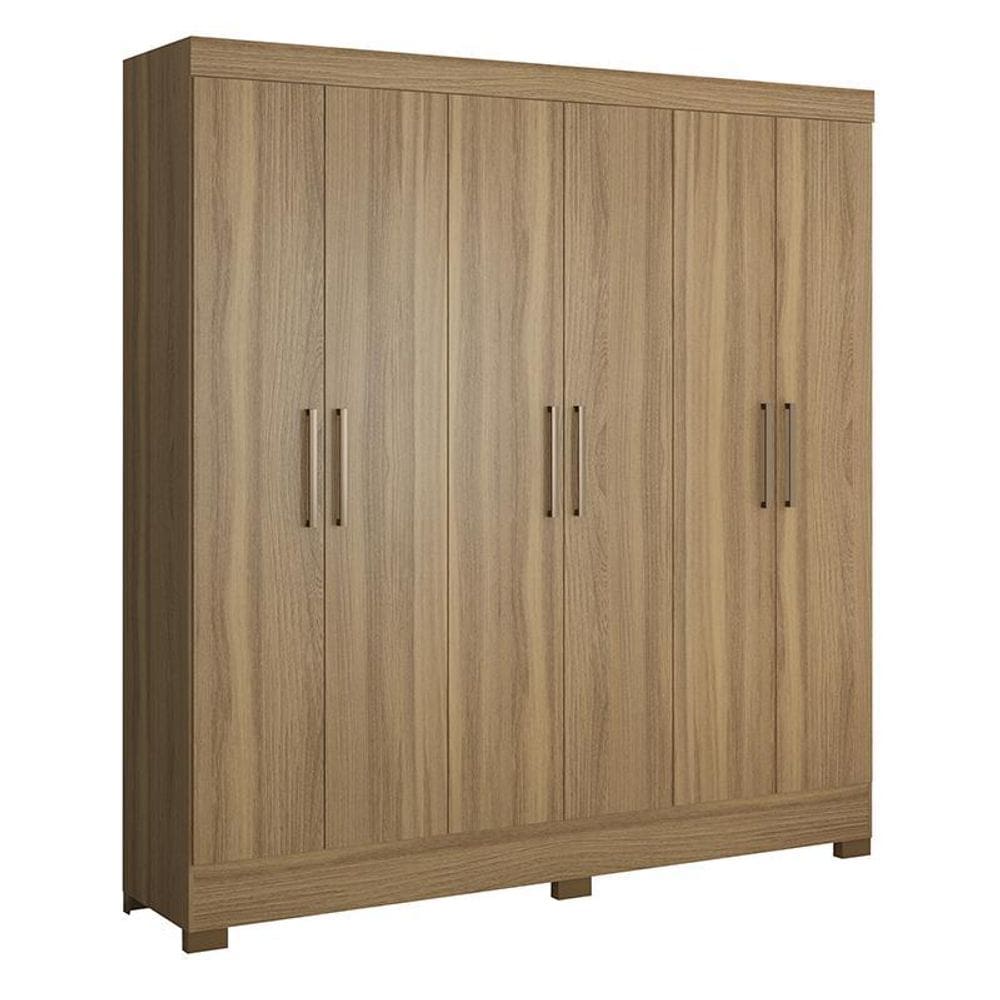 Guarda Roupa Casal Prático 6 Portas - Demóbile