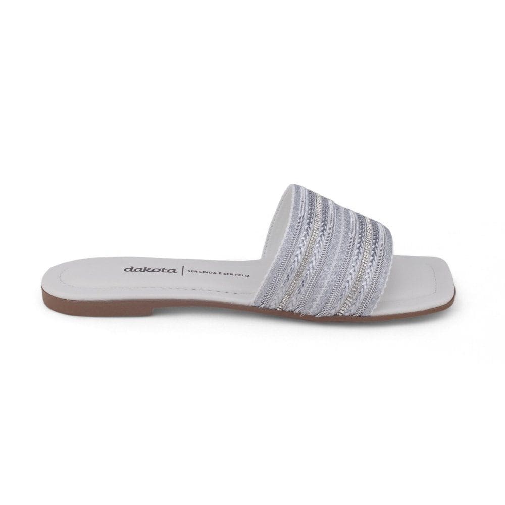 Chinelo Slide Feminino Dakota Y8382 rasteirinha com tramados