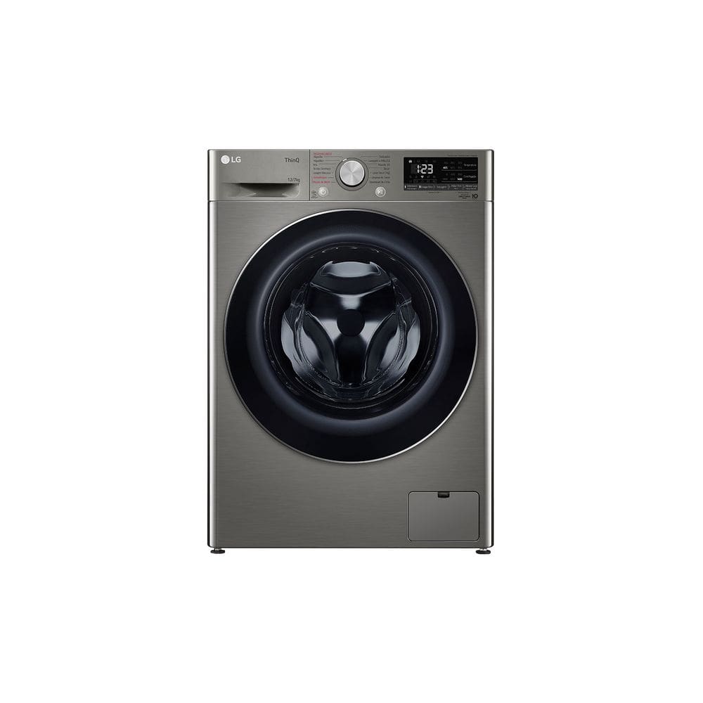 Lava e Seca LG Smart VC4 12kg Inox Look com Inteligência Artificial AIDD™ (CV5012PC4A) - 220v
