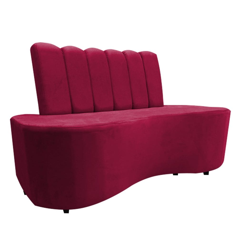 Sofa Curvo Feijão Organico Lisboa Vermelho