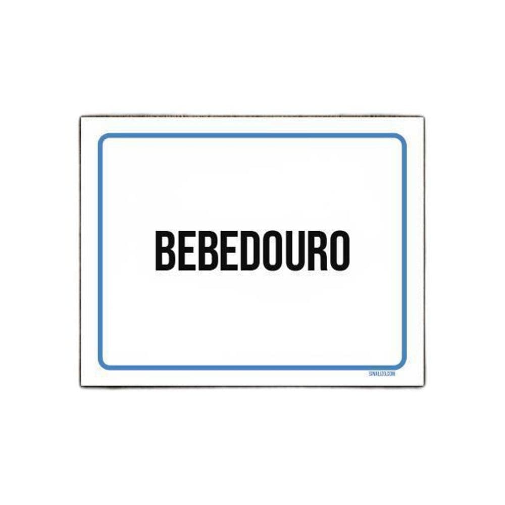 Placa Ambiente Sinalização Setor Bebedouro 36X46