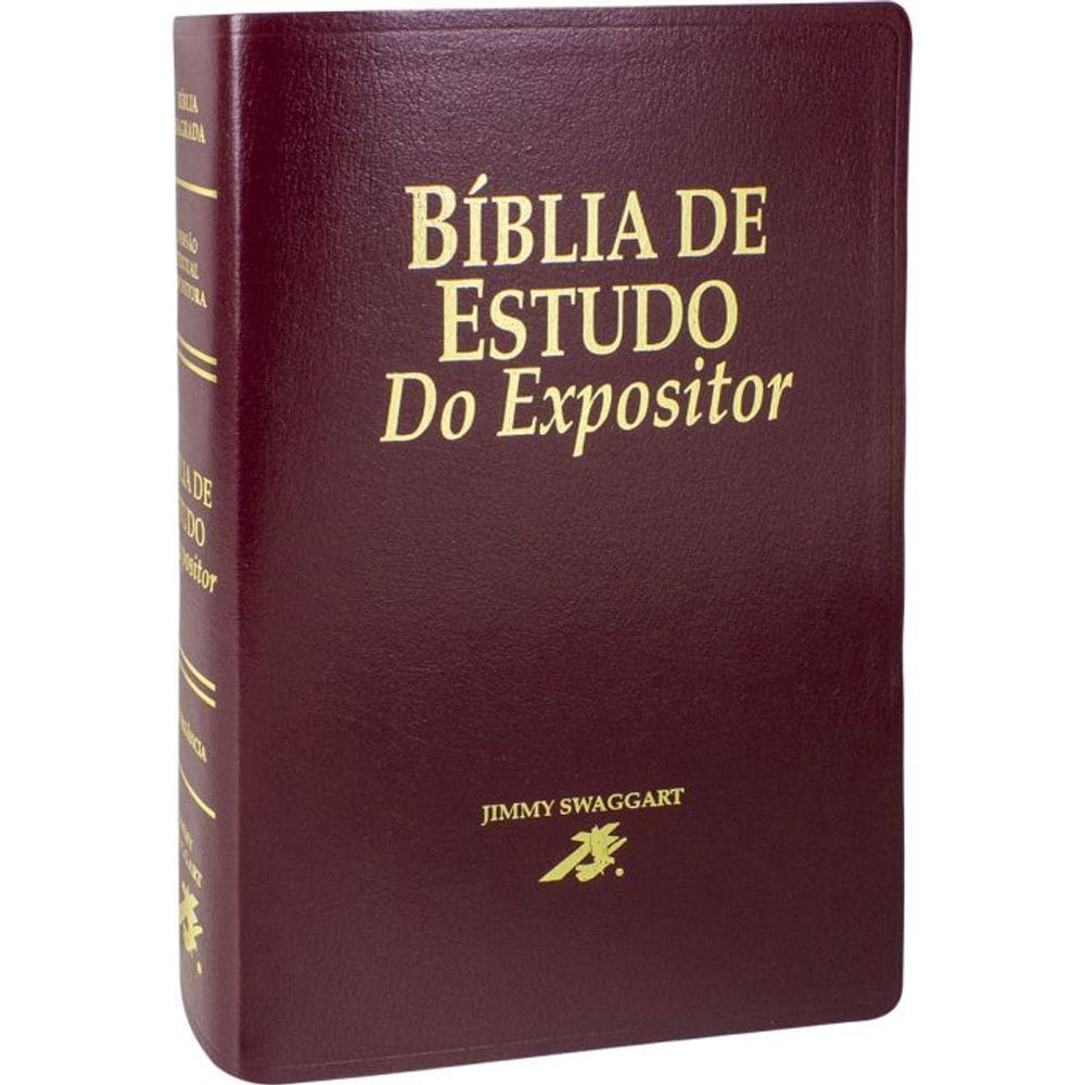 Bíblia de Estudo do Expositor - NVTE - Vinho - SBB