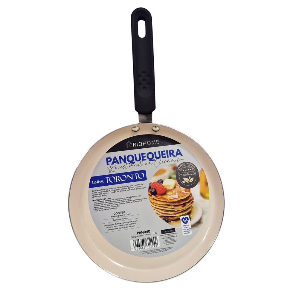 Panquequeira Revestimento em Ceramica Linha Toronto Preto Rio Home