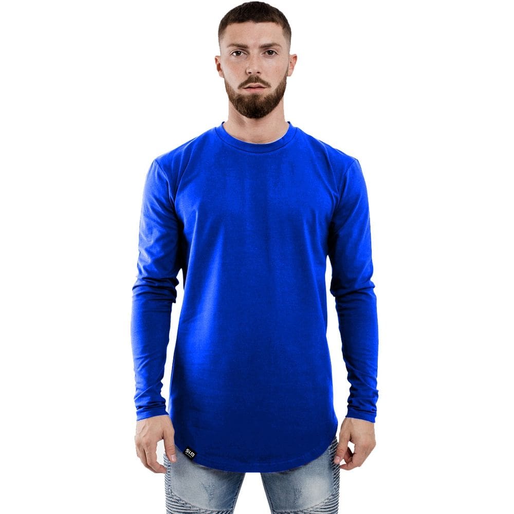 Camiseta Longline Masculina Manga Longa