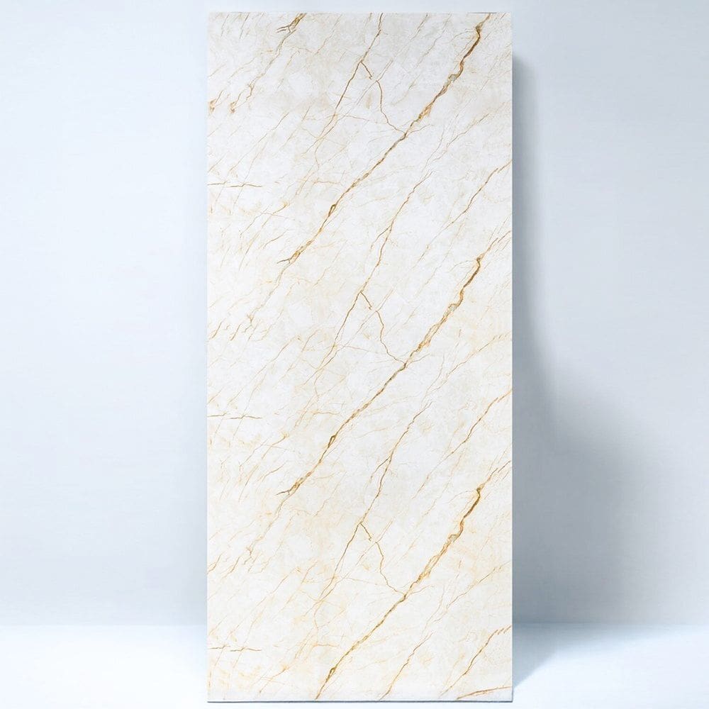Placa Vinílica Marmorizada Crema Gr-pvm-crm 2,75x1,20m 3,30m²/placa Crema