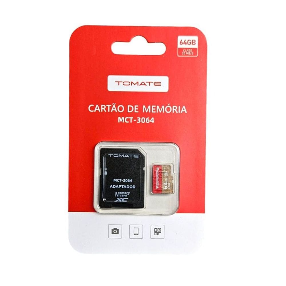 Cartão De Memoria 64gb Class 10 Tomate Micro SD MCT-3064
