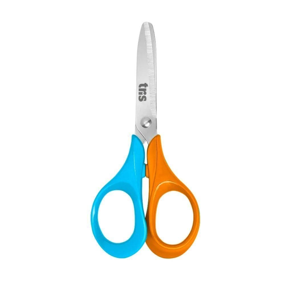 Tesoura Escolar Class Duo 13cm Tris Laranja E Azul