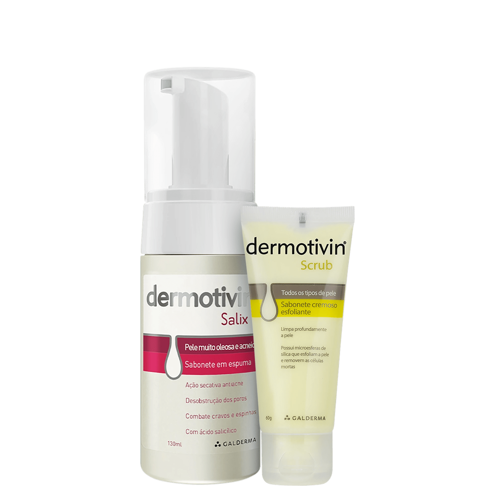 Kit Dermotivin Esfoliação e Limpeza Pele Oleosa Duo (2 Prod)