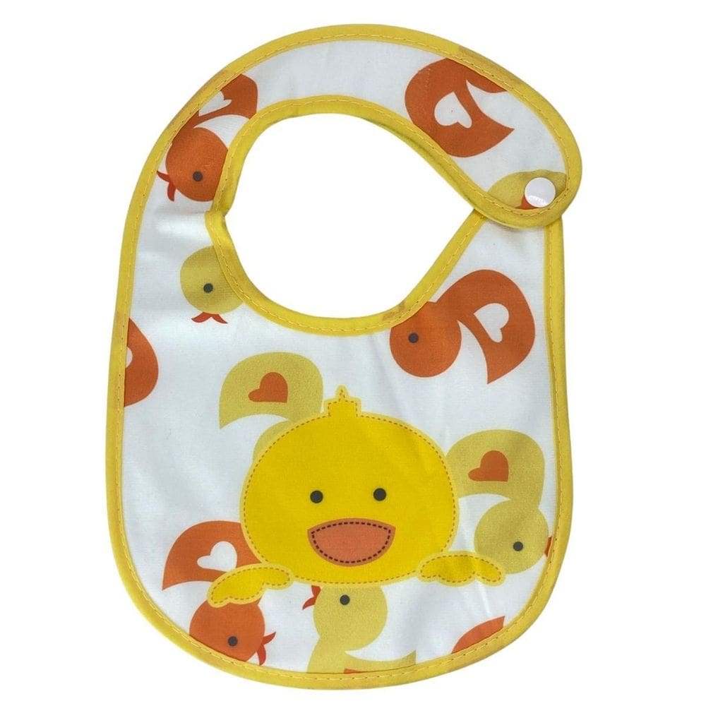 Babador De Patinho Bebê Impermeável 100% Algodão Castela