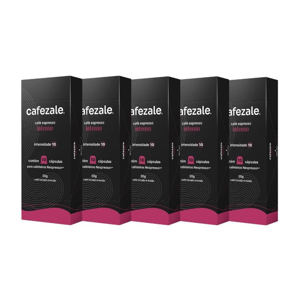 50 Cápsulas Compatíveis Nespresso Café Intenso