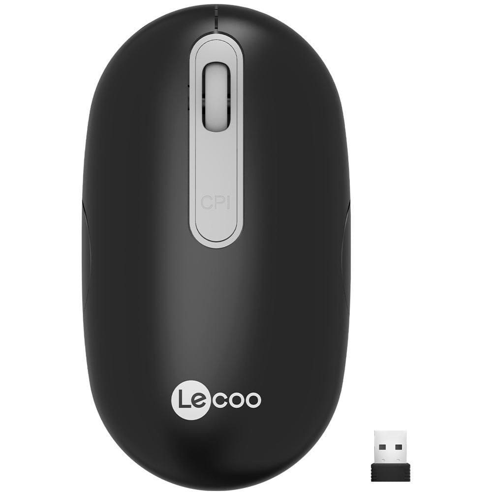 Mouse Sem Fio, Lenovo Lecoo, Recarregável, Ws207, 4 Botões