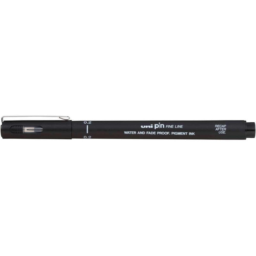 Caneta Tecnica Uni Pin 0,2Mm Preta