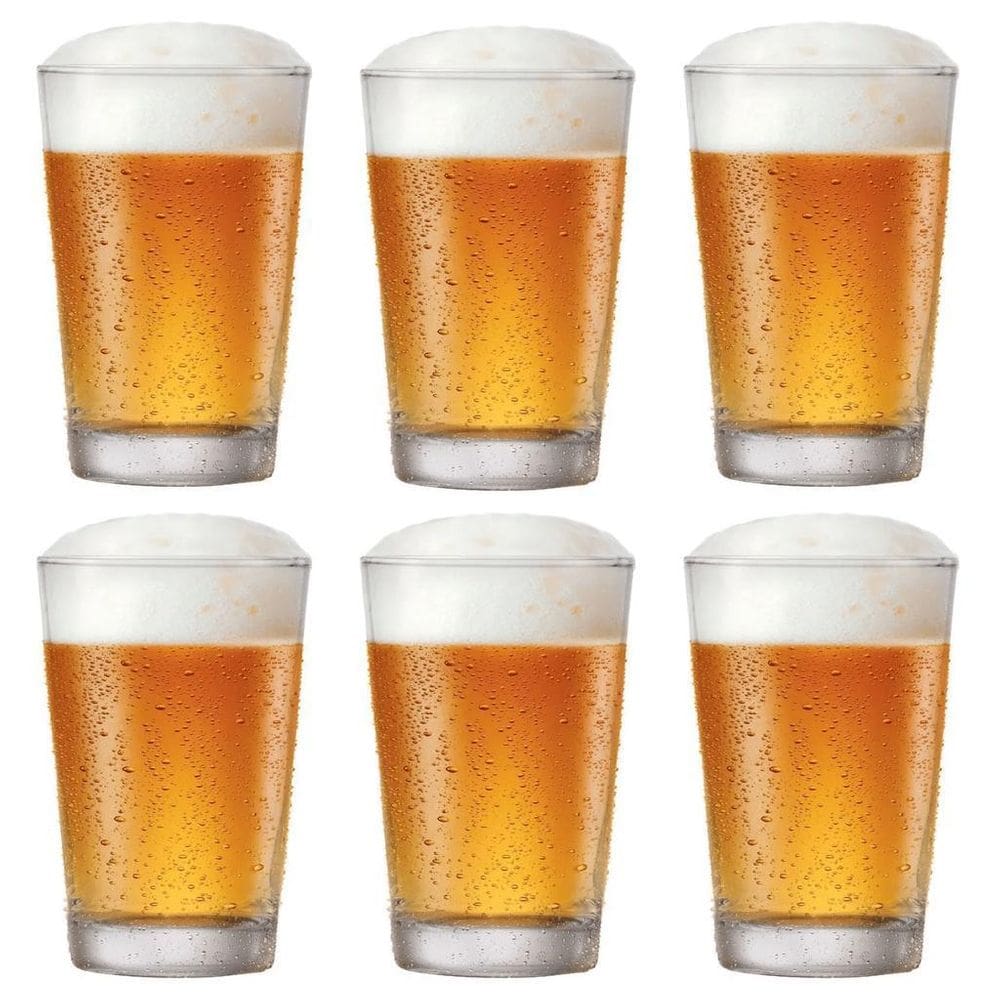 Jogo Copo Cerveja Caldereta 350Ml Conjunto 6 Pcs Nadir