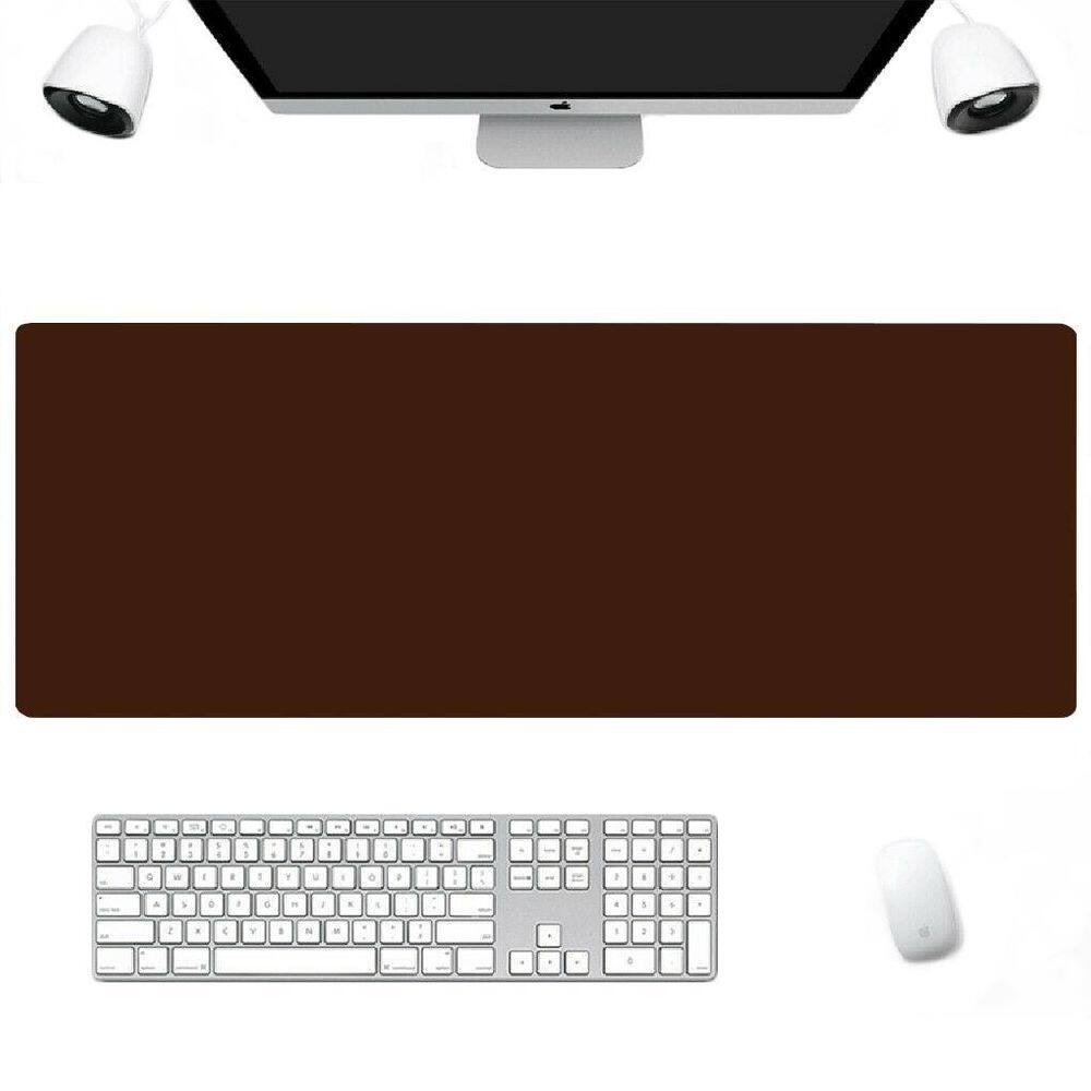 Mousepad Couro Executivo 60X40 Para Escritório + Porta Copos