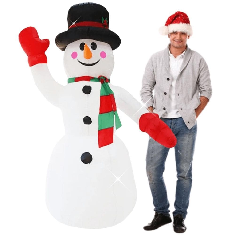 Boneco Neve Natalino Natal Inflável 1,8M Decoração Festa
