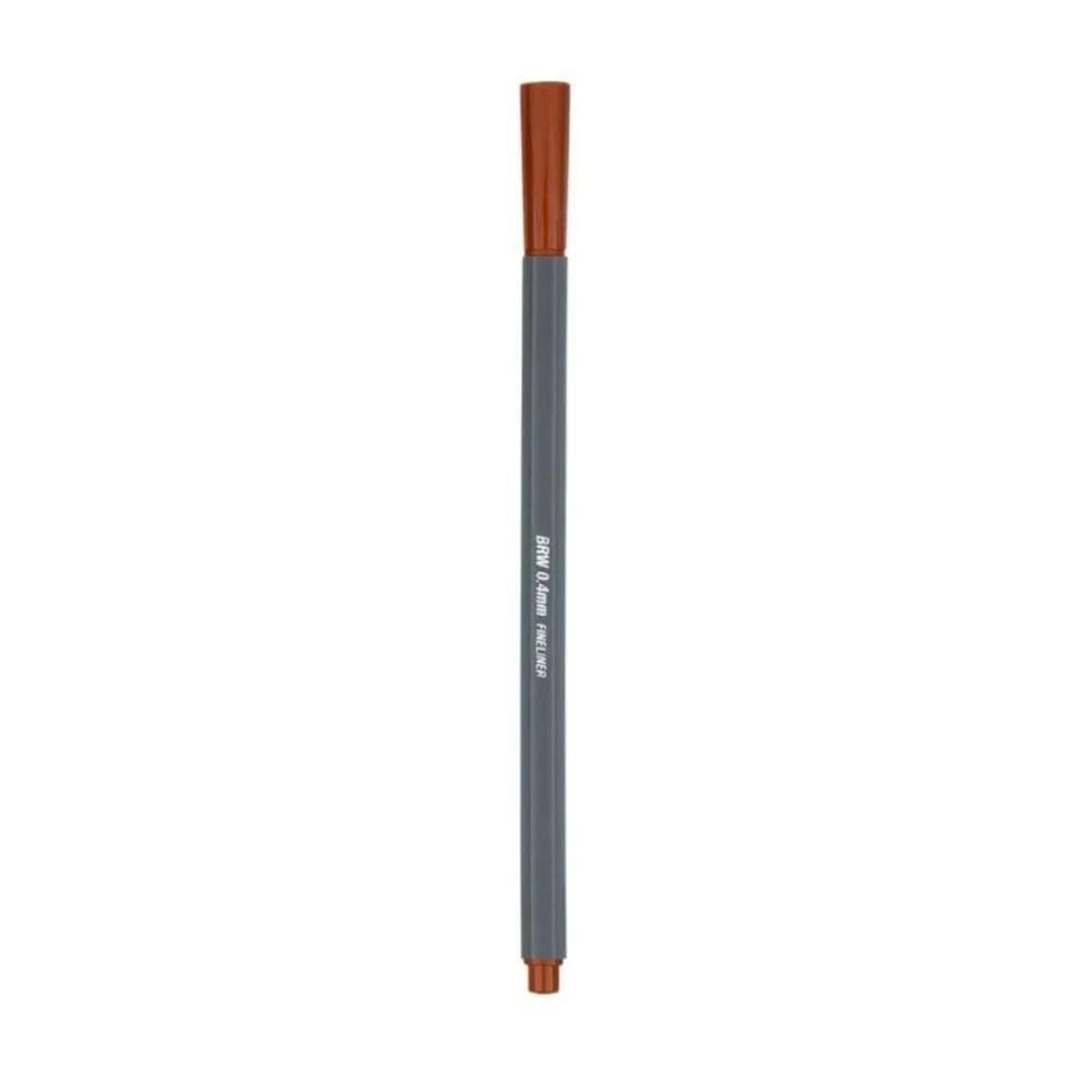 Caneta Hidrográfica Fineliner Ponta Fina 0.4mm Brw Marrom