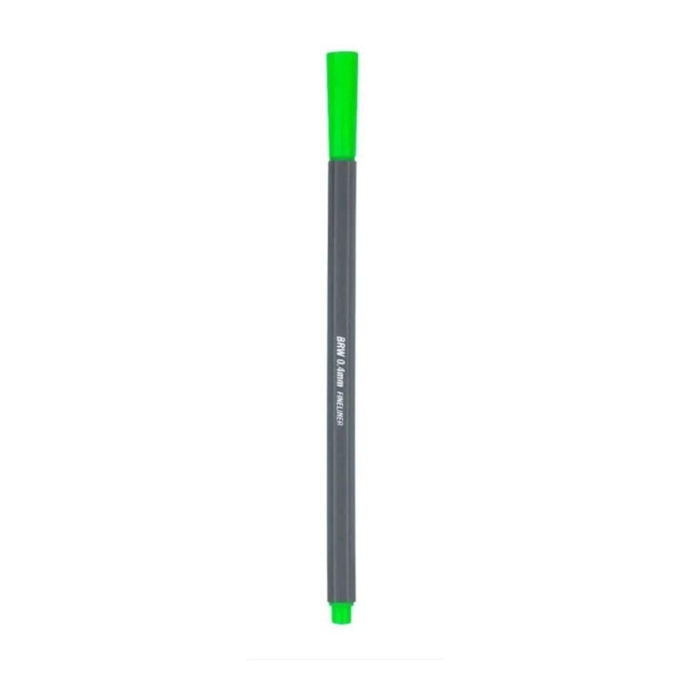 Caneta Hidrográfica Fineliner Ponta Fina 0.4mm Brw Verde Claro