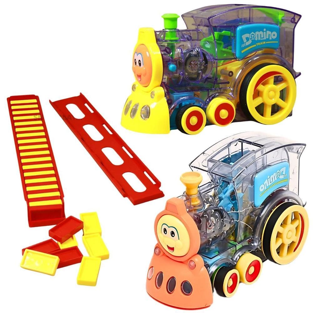 Brinquedo Trenzinho Dominó Movimento Som Luz - Castela